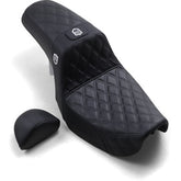 Saddlemen 2006-2017 Fxd, Fxdwg, Fld Dyna Pro Series Sdc Performance Gripper Seat With Driver'S Lumbar Rest